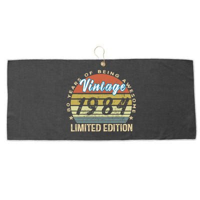 Cool Birthday Gift Vintage 1984 Limited Edition Large Microfiber Waffle Golf Towel