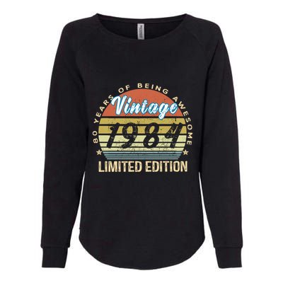 Cool Birthday Gift Vintage 1984 Limited Edition Womens California Wash Sweatshirt