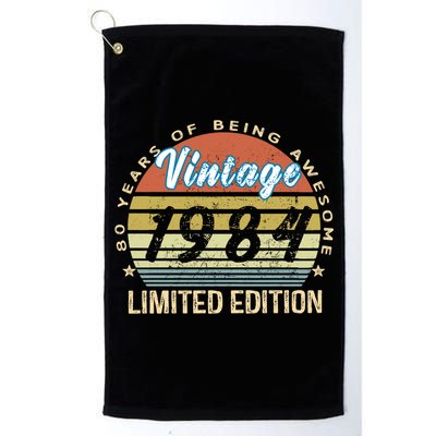 Cool Birthday Gift Vintage 1984 Limited Edition Platinum Collection Golf Towel