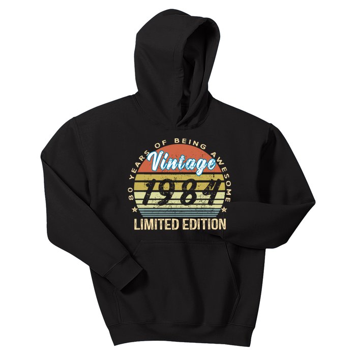 Cool Birthday Gift Vintage 1984 Limited Edition Kids Hoodie