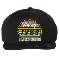 Cool Birthday Gift Vintage 1984 Limited Edition Wool Snapback Cap