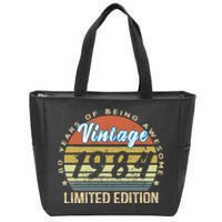 Cool Birthday Gift Vintage 1984 Limited Edition Zip Tote Bag