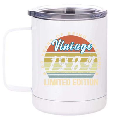 Cool Birthday Gift Vintage 1984 Limited Edition 12 oz Stainless Steel Tumbler Cup