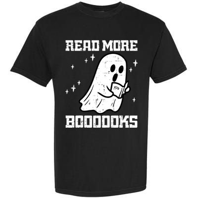 Cute Booooks Ghost Read More Books Funny Teacher Garment-Dyed Heavyweight T-Shirt