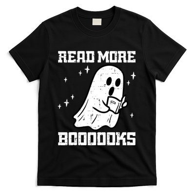 Cute Booooks Ghost Read More Books Funny Teacher T-Shirt