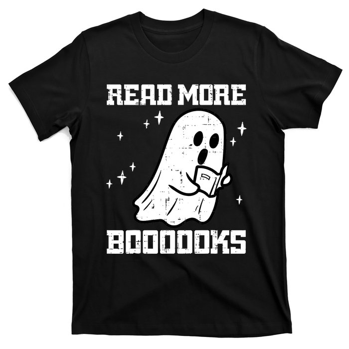 Cute Booooks Ghost Read More Books Funny Teacher T-Shirt