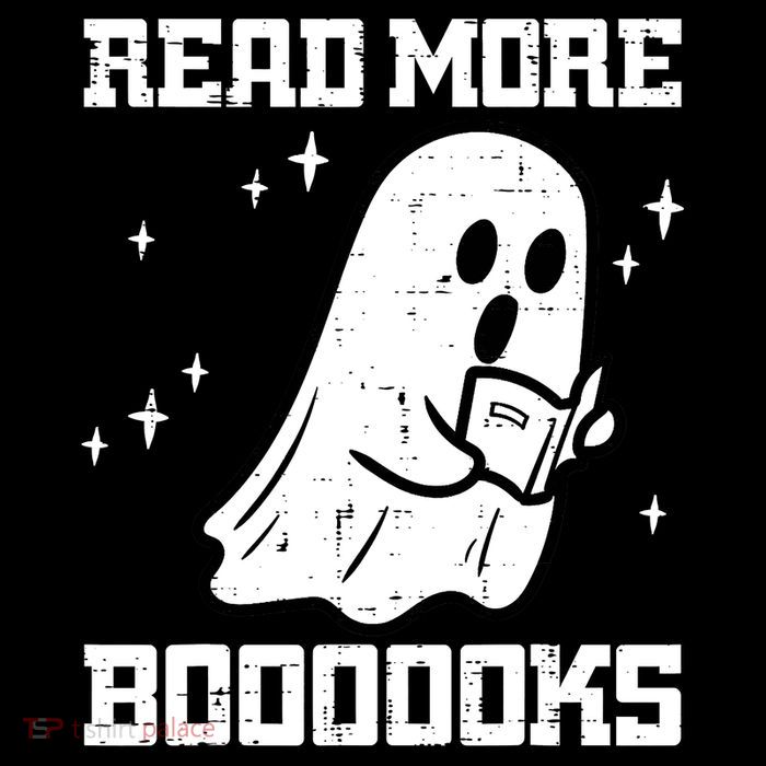 Cute Booooks Ghost Read More Books Funny Teacher T-Shirt