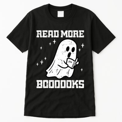 Cute Booooks Ghost Read More Books Funny Teacher Tall T-Shirt