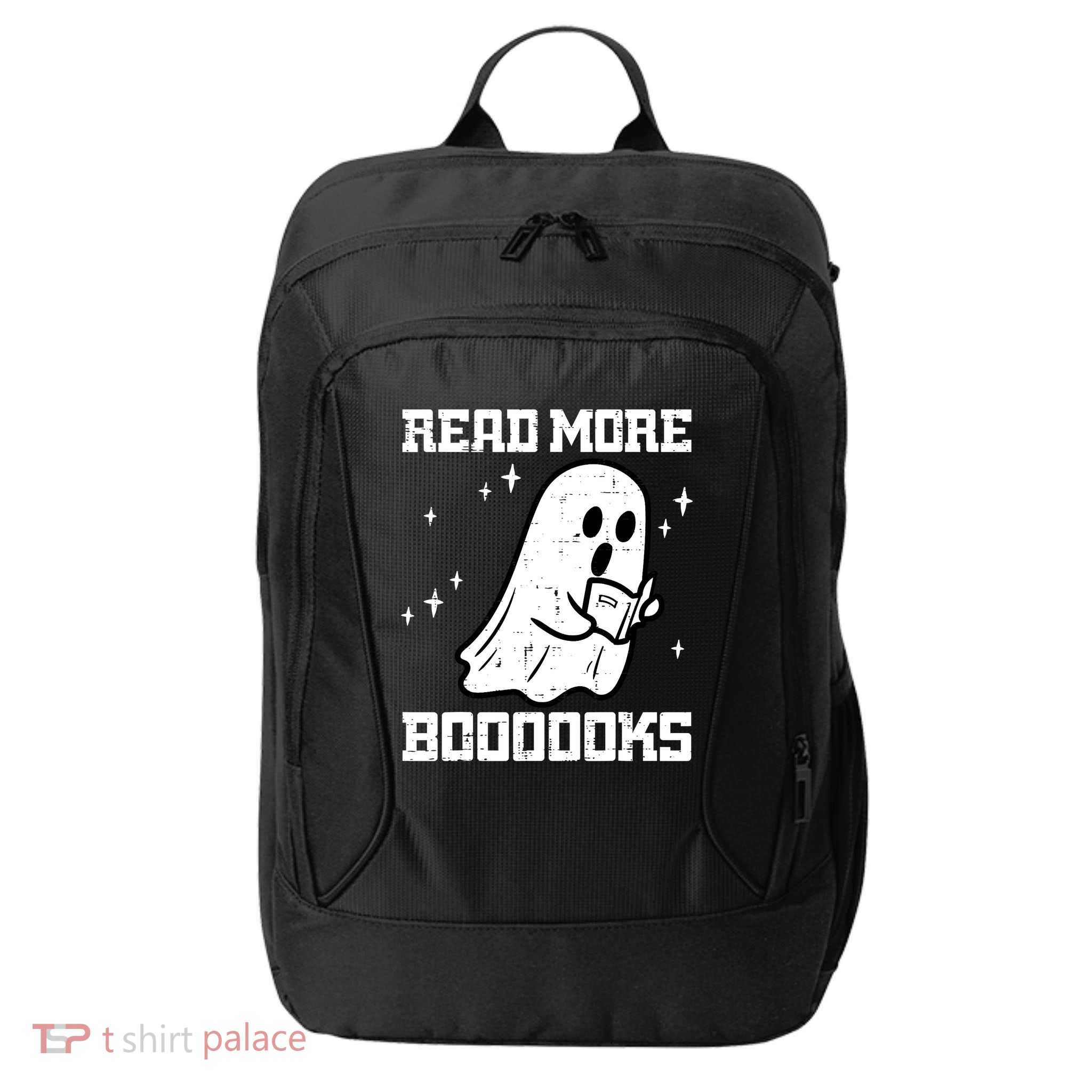 Cute Booooks Ghost Read More Books Funny Teacher City Backpack