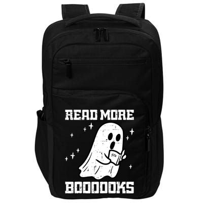 Cute Booooks Ghost Read More Books Funny Teacher Impact Tech Backpack