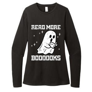 Cute Booooks Ghost Read More Books Funny Teacher Womens CVC Long Sleeve Shirt