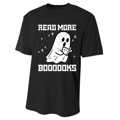 Cute Booooks Ghost Read More Books Funny Teacher Performance Sprint T-Shirt