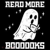 Cute Booooks Ghost Read More Books Funny Teacher Poster