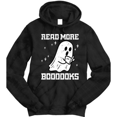 Cute Booooks Ghost Read More Books Funny Teacher Tie Dye Hoodie