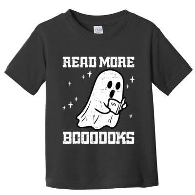 Cute Booooks Ghost Read More Books Funny Teacher Toddler T-Shirt