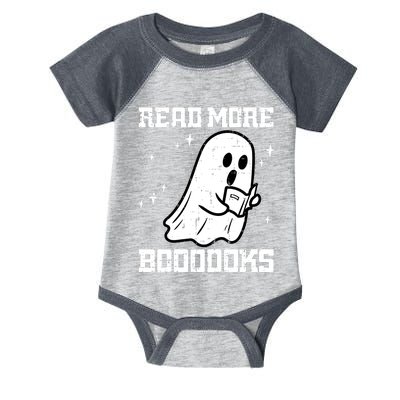 Cute Booooks Ghost Read More Books Funny Teacher Infant Baby Jersey Bodysuit