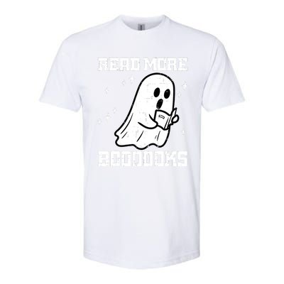 Cute Booooks Ghost Read More Books Funny Teacher Softstyle CVC T-Shirt