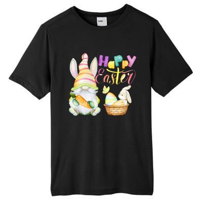 Cute Bunny Gnome Ears Rabbit Hunting Happy Easter Day Gift Tall Fusion ChromaSoft Performance T-Shirt