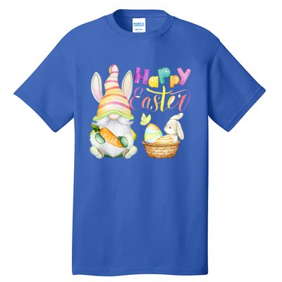 Cute Bunny Gnome Ears Rabbit Hunting Happy Easter Day Gift Tall T-Shirt