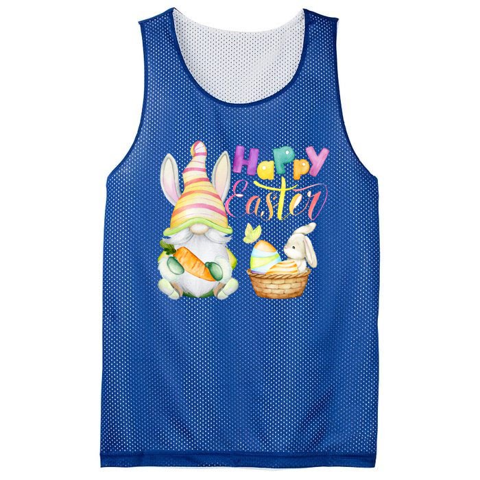 Cute Bunny Gnome Ears Rabbit Hunting Happy Easter Day Gift Mesh Reversible Basketball Jersey Tank