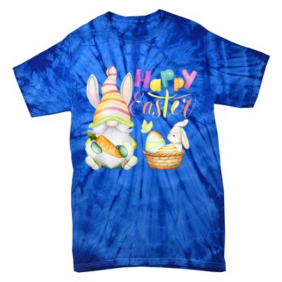 Cute Bunny Gnome Ears Rabbit Hunting Happy Easter Day Gift Tie-Dye T-Shirt