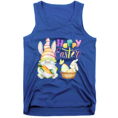 Cute Bunny Gnome Ears Rabbit Hunting Happy Easter Day Gift Tank Top