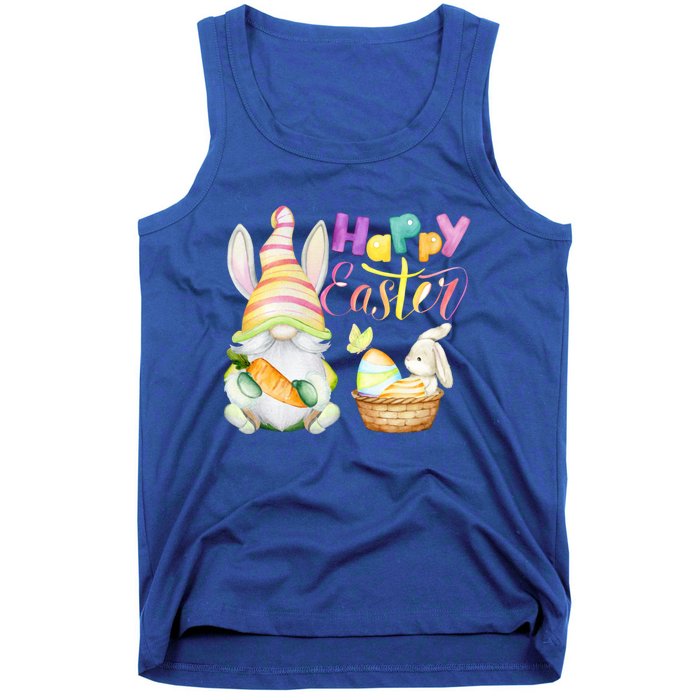 Cute Bunny Gnome Ears Rabbit Hunting Happy Easter Day Gift Tank Top