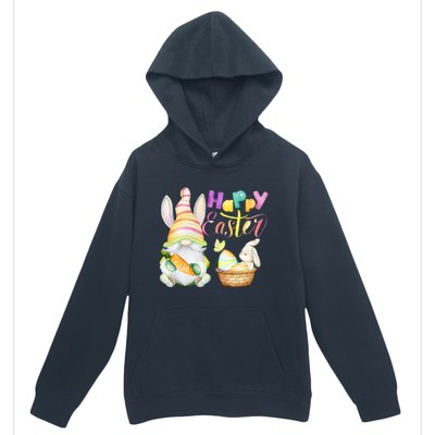 Cute Bunny Gnome Ears Rabbit Hunting Happy Easter Day Gift Urban Pullover Hoodie