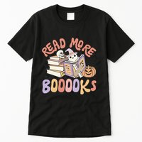 Cute Booooks Ghost Read More Books Funny Teacher Halloween Tall T-Shirt