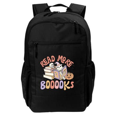 Cute Booooks Ghost Read More Books Funny Teacher Halloween Backpack