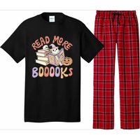 Cute Booooks Ghost Read More Books Funny Teacher Halloween Pajama Set