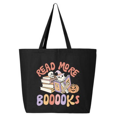 Cute Booooks Ghost Read More Books Funny Teacher Halloween 25L Jumbo Tote