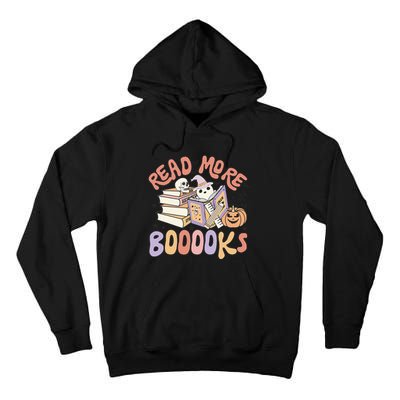 Cute Booooks Ghost Read More Books Funny Teacher Halloween Tall Hoodie