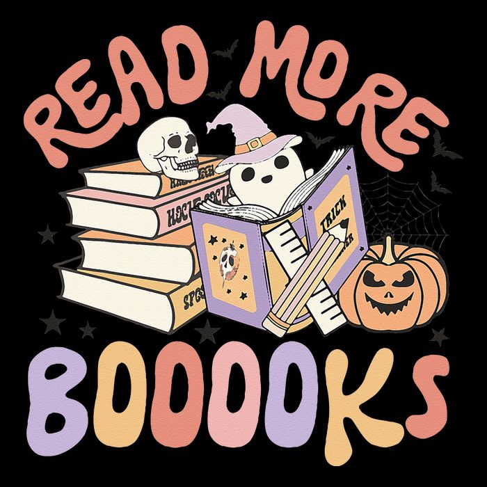 Cute Booooks Ghost Read More Books Funny Teacher Halloween Wool Snapback Cap