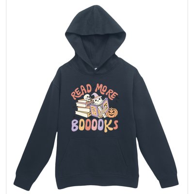 Cute Booooks Ghost Read More Books Funny Teacher Halloween Urban Pullover Hoodie