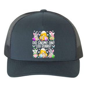 Cute Bunny Gnome Pun For Chicken Mom Funny Easter Chicken Funny Gift Yupoong Adult 5-Panel Trucker Hat