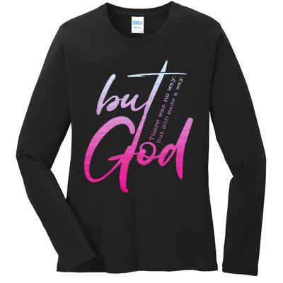 Christian But God Inspirational Gift John 316 Ladies Long Sleeve Shirt