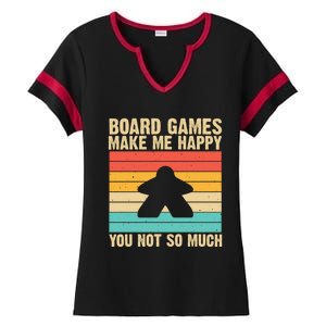 Cool Board Games Meeple Gaming Nerd Game Night Cool Gift Ladies Halftime Notch Neck Tee