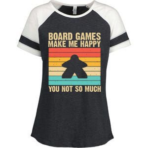 Cool Board Games Meeple Gaming Nerd Game Night Cool Gift Enza Ladies Jersey Colorblock Tee