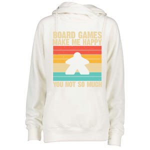 Cool Board Games Meeple Gaming Nerd Game Night Cool Gift Womens Funnel Neck Pullover Hood