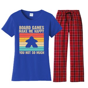 Cool Board Games Meeple Gaming Nerd Game Night Cool Gift Women's Flannel Pajama Set