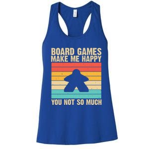 Cool Board Games Meeple Gaming Nerd Game Night Cool Gift Women's Racerback Tank