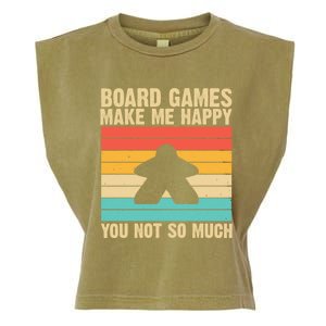 Cool Board Games Meeple Gaming Nerd Game Night Cool Gift Garment-Dyed Women's Muscle Tee