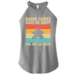 Cool Board Games Meeple Gaming Nerd Game Night Cool Gift Women's Perfect Tri Rocker Tank