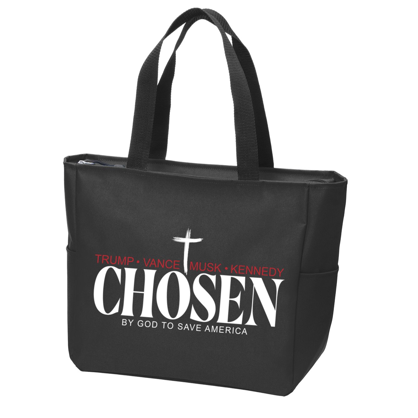 Chosen By God To Save America Trump Vance Musk Kennedy Zip Tote Bag
