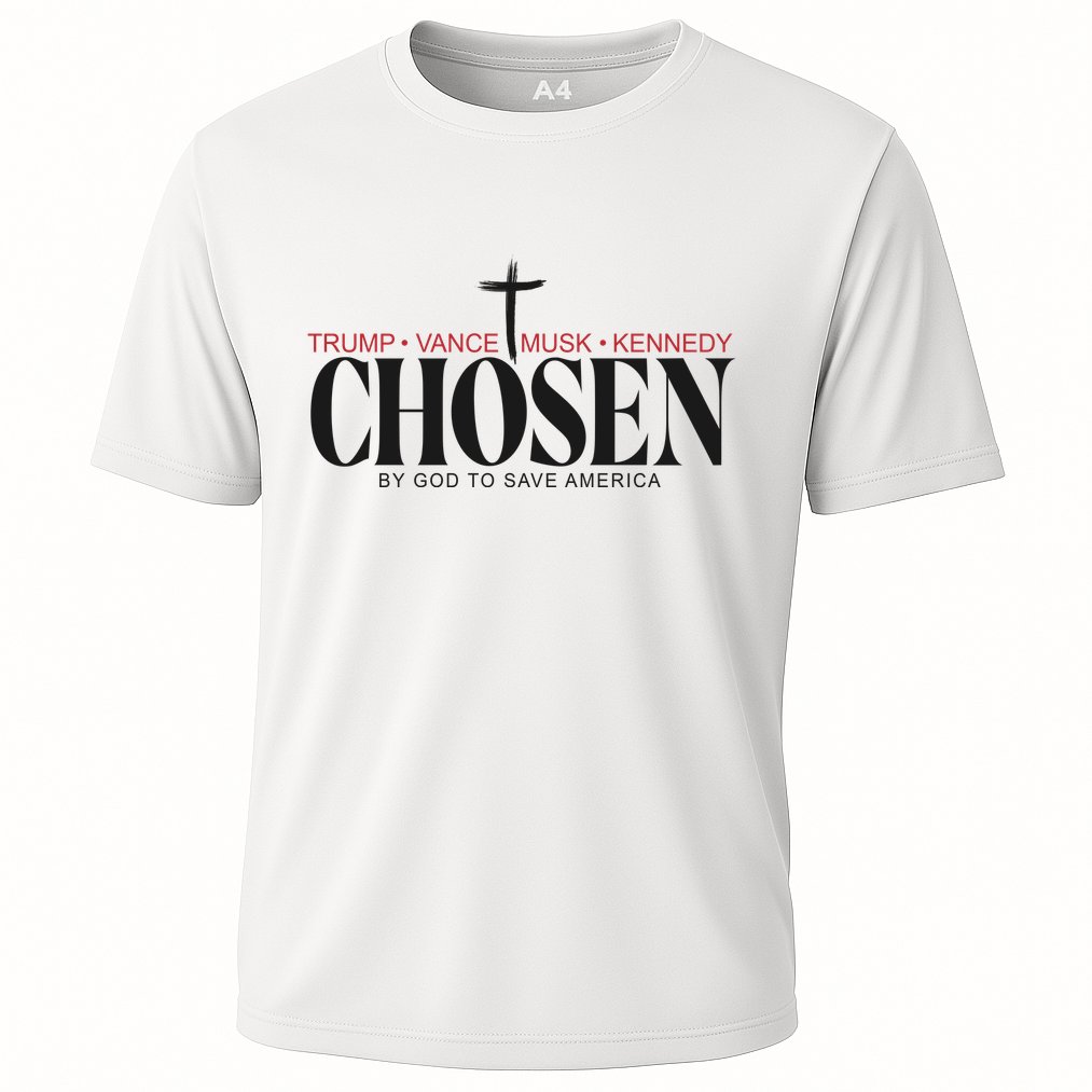 Chosen By God To Save America Trump Vance Musk Kennedy Cooling Performance Crew T-Shirt