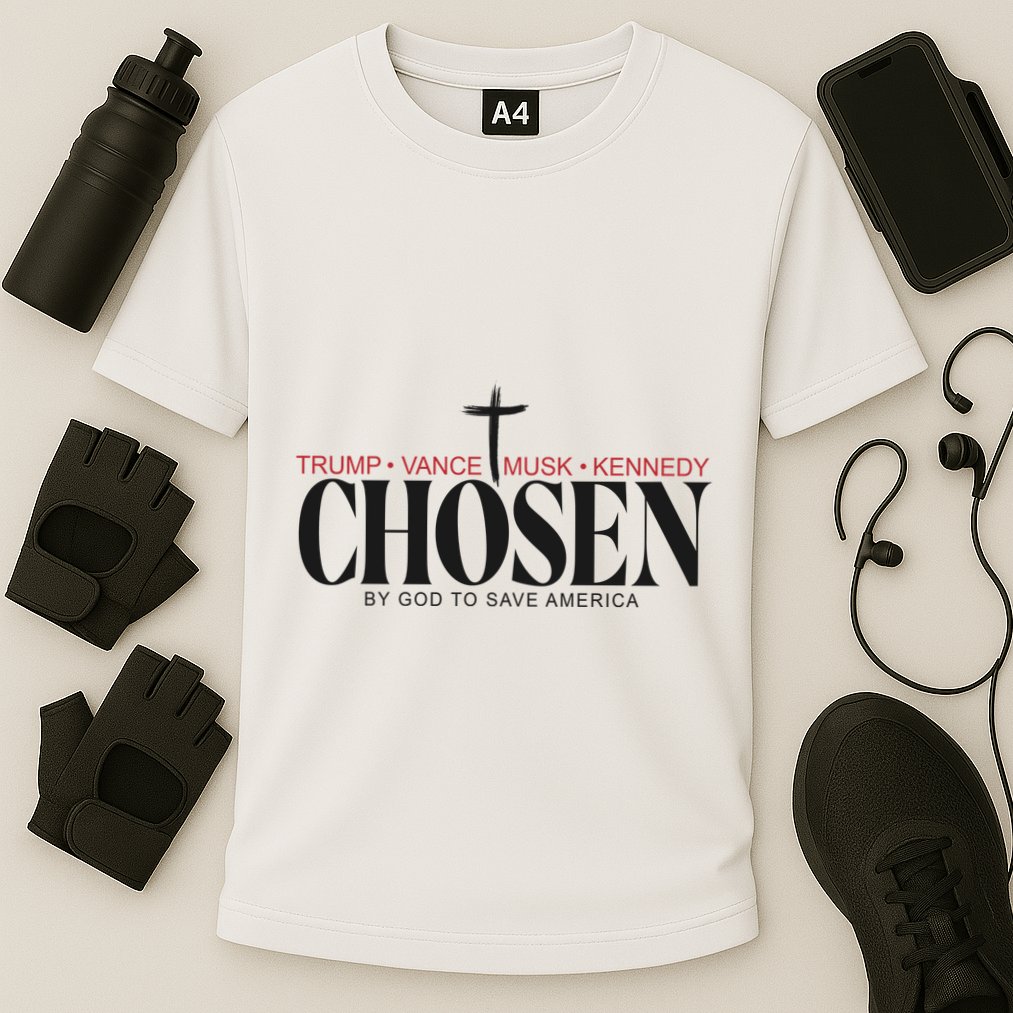 Chosen By God To Save America Trump Vance Musk Kennedy Cooling Performance Crew T-Shirt