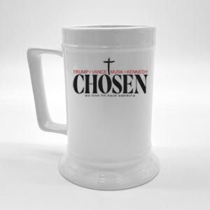 Chosen By God To Save America Trump Vance Musk Kennedy Beer Stein