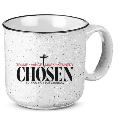 Chosen By God To Save America Trump Vance Musk Kennedy 15oz Campfire Ceramic Mug