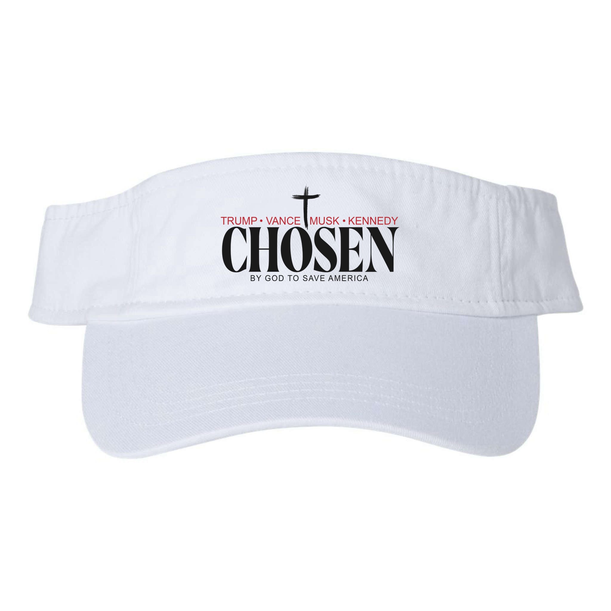 Chosen By God To Save America Trump Vance Musk Kennedy Visor
